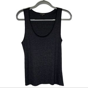 Massimo Dutti Sleeveless Black/Silver Top Size M